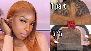 Which Is Better? 13X6 T Part Lace Wig Vs 5X5 Closure Wig! | Royalme Ginger Hair Color Copper Wig