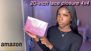 Installing A Closure Wig For The First Time | 20-Inch Straight 4X4 Closure Wig