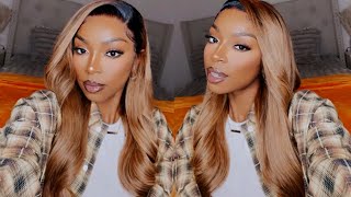 Pre-Colored Ombre Honey Blonde Wig  Best Lace Ever! Watch Me Do My Hair | Ywigs (Diamante Glue)