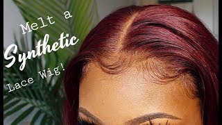 How To Melt A Synthetic Lacefront Wig Ft. It'S A Wig "Dara" | Piscesfinest