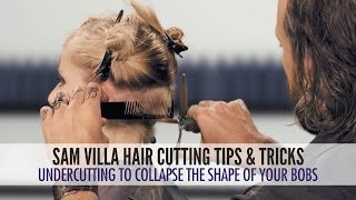 Undercut Technique To Collapse The Shape Of Your Bob Haircuts: Cutting Difficult Hairlines
