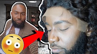 Man Tries A Full Lace Wig For The First Time!