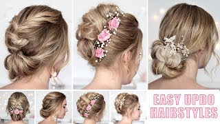 Wedding Hairstyles For Medium/Long Hair Tutorial ❤ Quick And Easy Updos