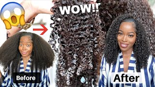 Omg‼️ Maximum Hydration & Curl Definition For Natural Hair Wigs Headband Wig Ft Heat Free Hair