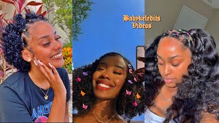 Trendy Baddietiktok Curly Hairstyles Compilation  | Babykeledits Videos