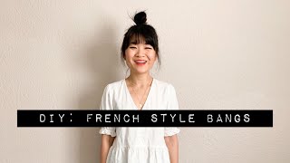 Tutorial: How To Cut Your Own French Bangs Fringe Hair