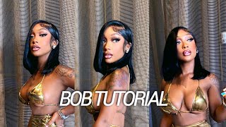 How To Sleek Bobiania Side Part Wig Install| 13*4 Hd Lace Wig Ft Alipearl Hair