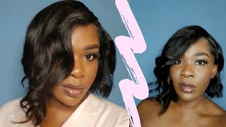 Super Affordable Bob Wig Review Ft. Unice | Easy Frontal Install | Life In Vincy