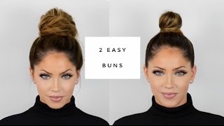 Olivia Pierson Hair Tutorial | Two Quick & Easy Buns