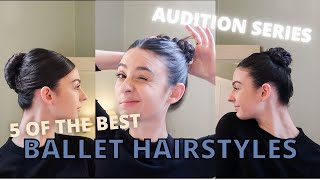The Best Ballet Hairstyles For Medium Length Hair |Ballet Audition Series Part 1!|