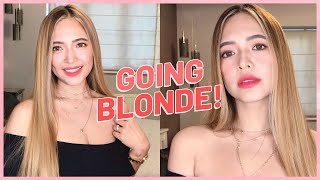 New Hair Color! + Blonde Hair Care Tips | Bangs Garcia-Birchmore
