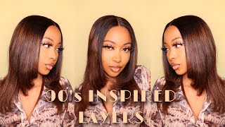 90S Inspired Layers | 13X5 Pre-Highlighted T-Part Wig Ft Nadula Hair Amazon