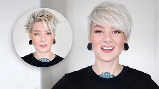 How To Style A Pixie Cut & Side Bangs In 3 Easy Steps