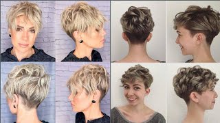 Golden Pixie Haircut Ideas New Viral Bob-Pixie Hair 2021 | Short Hair With Bangs | Short Haircuts