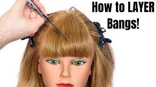 How To Layer Bangs - Thesalonguy