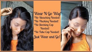 Pre-Made Fake Scalp Wig!No Bleach/Plucking/Stocking Cap Needed Ft. Hairvivi