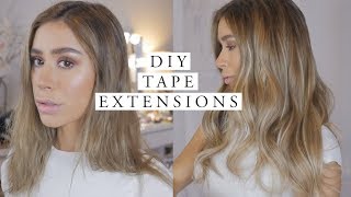 Diy Tape In Hair Extensions Tutorial
