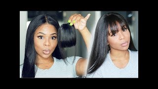 How To  Fake Your Bangs & Fake Scalp 360 Wig! Hairvivi