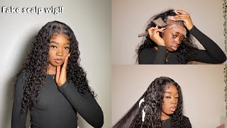 Bomb Fake Scalp Deep Wave Frontal Wig Install Ft Dola Hair