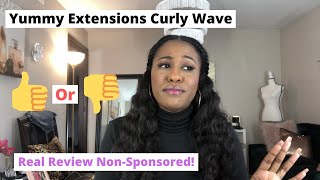Yummy Hair Extensions Curly Wave Review | Real Tea Non-Sponsored | Traditional Sew-In