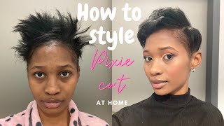 Product Haul & Easy Pixie Cut Style At Home | Beginner Friendly