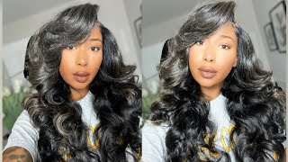 Cute Affordable 13X7 Lace Synthetic Wig| Bobbi Boss Cynthia| Trendy Kay