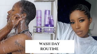 My Wash Day Routine| For Pixie Cut & Relaxed Hair| Feat. Dark & Lovely
