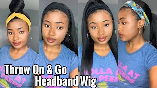 Headband Wig?? | Most Beginner Friendly Human Hair Wig Ever | Throw On & Go!! | Myfirstwig