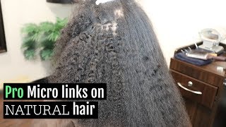 #Slrawvirginhair I-Tips/ Micro-Links: Best Micro Link Install On Natural Curly Hair