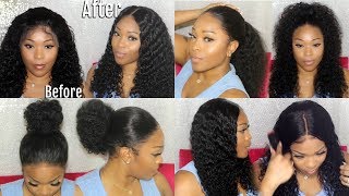 Wig Or Natural Hair | Most Realistic Looking Curly 360 Lace Frontal Wig | Lace Wig Install | Ywigs