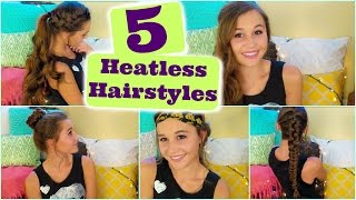 5 Heatless Hairstyles