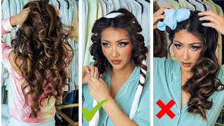 2 ★ Viral Heatless Curls Tested & Compared *Which Is Actually Better* | Hair Tutorial