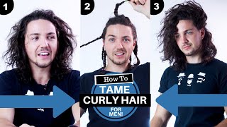 ✅ How To Tame Curly Hair [For Guys] - Mens Curly Hairstyles