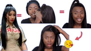 Trying A Pre Styled Celebrity Half Up Wig!!  Fake Scalp Wig|Royalme