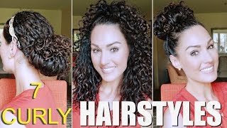 Easy Naturally Curly Hairstyles | The Glam Belle