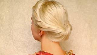Wedding Hairstyles For Medium Long Hair Tutorial Prom Updo Gibson Tuck Roll For Shoulder Length