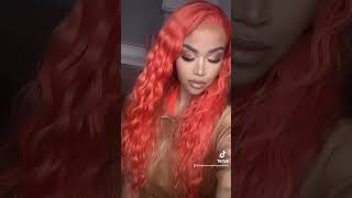 Orange Wig With Baby Hair