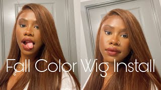 Watch Me Bleach & Install Fall Color Wig | No Baby Hair