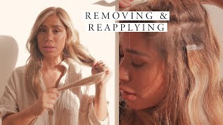 Remove & Reapply Tape In Hair Extensions