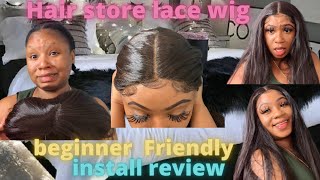 $40 30Inches Hair Store Voluminous Beginner Friendly Straight Synthetic Hd Lace Wig | Quick Install
