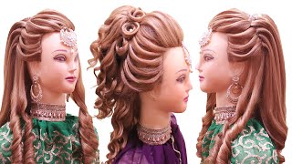 Latest Wedding Hairstyles For Girls | Best Engagement Hairstyle For Bride | Bride Hairstyle
