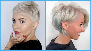 Platinum White Pixie Haircuts For 2021 | Women Short Haircut | Trendy Pixie Hair Ideas | Hair Trendy