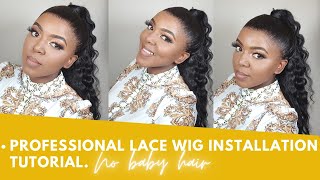 Professional Lace Wig Installation Tutorial Ft One More Hair | No Baby Hair| South African Youtuber