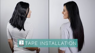 Tips - How To Install Tape Hair Extensions Using Professional Techniques | Twisted Fringe