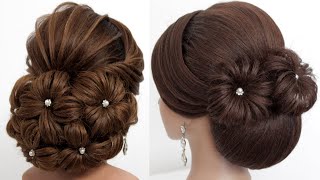 2 Cute Hairstyles For Medium&Long Hair | Hair Inspiration | Bridal Hairstyle Tutorial | Low Bun