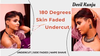 Devil Kunju | Indian Women Headshave | Skin Faded Haircut | Indian Girl Undercut Hairstyle | Haircut