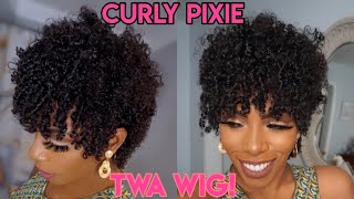  Finally! The Perfect Kinky Curly Twa Pixie Cut Wig! No Glue, No Lace, No Install Needed ⎪Ywigs