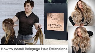How To Install Balayage Hair Extensions