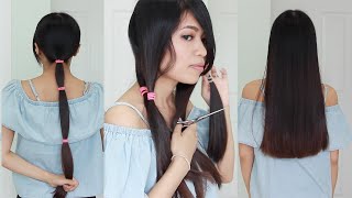 The Best Hair Hack ♥ How To Cut Your Hair Straight At Home