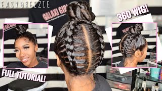 Frontal Ponytail W/ Braids! Highly Requested! Most Natural Full Lace Wig! Ft. Afsisterwig